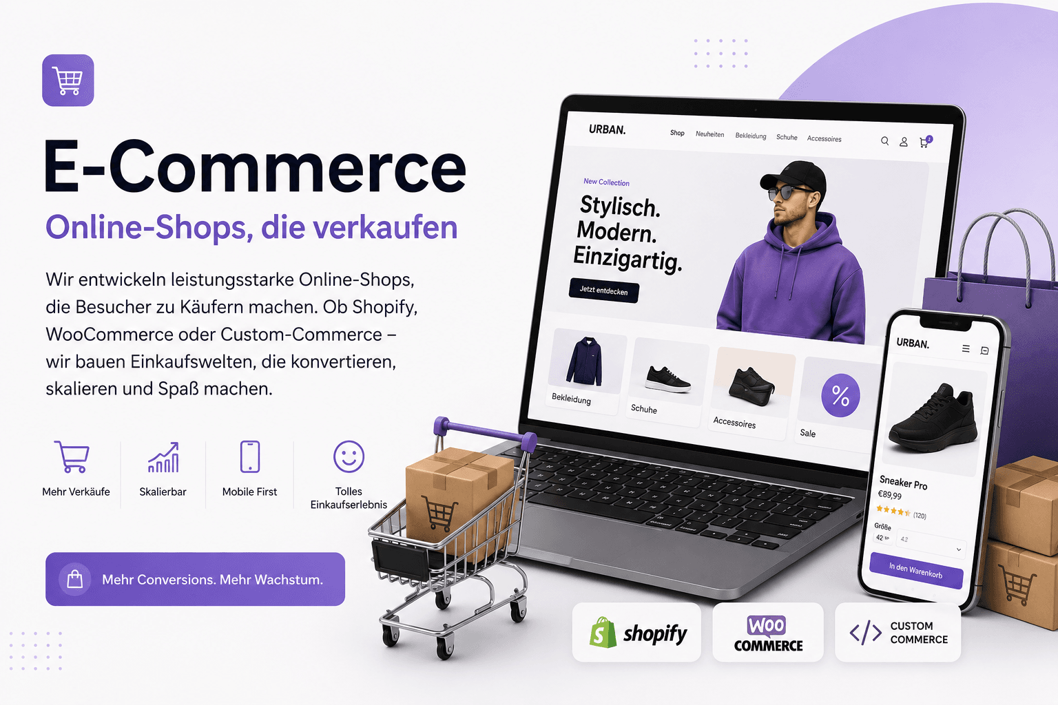 Online-Shops, die verkaufen