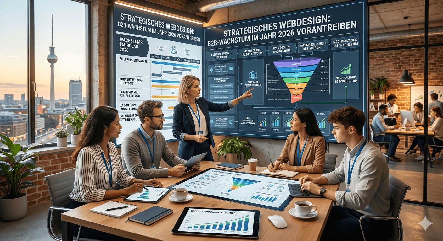 Strategisches Webdesign: B2B-Wachstum im Jahr 2026 vorantreiben