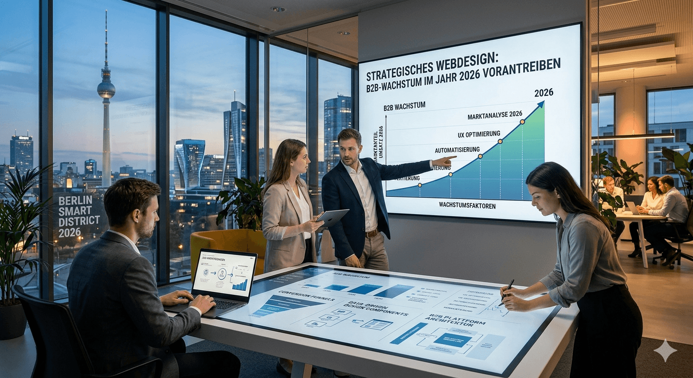  Strategisches Webdesign: B2B-Wachstum im Jahr 2026 vorantreiben
